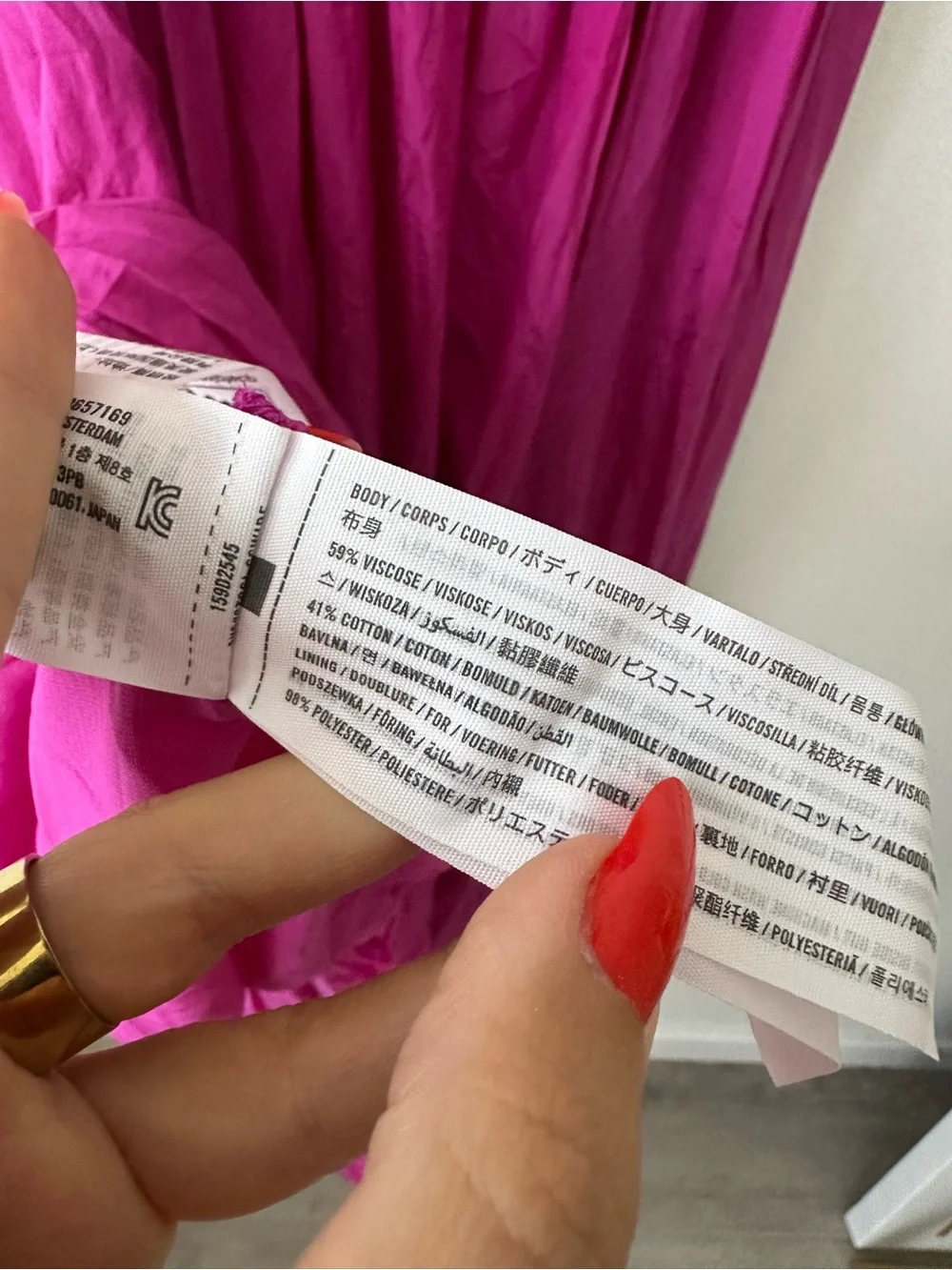 Abercrombie & Fitch pink fuschia puff sleeve maxi dress